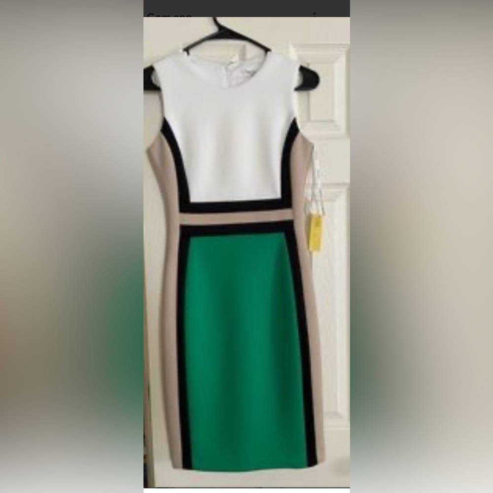 Calvin Klein Color Block Dress Size 2